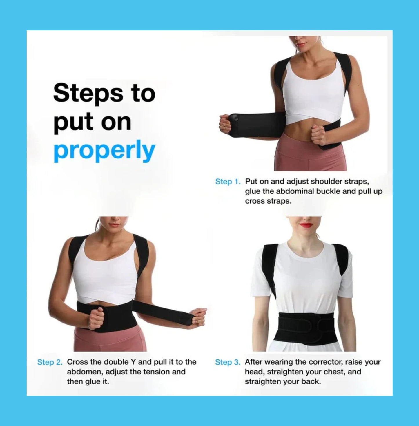 EastBlue™ Unisex Posture Corrector Belt – Stand Tall, Feel Confident