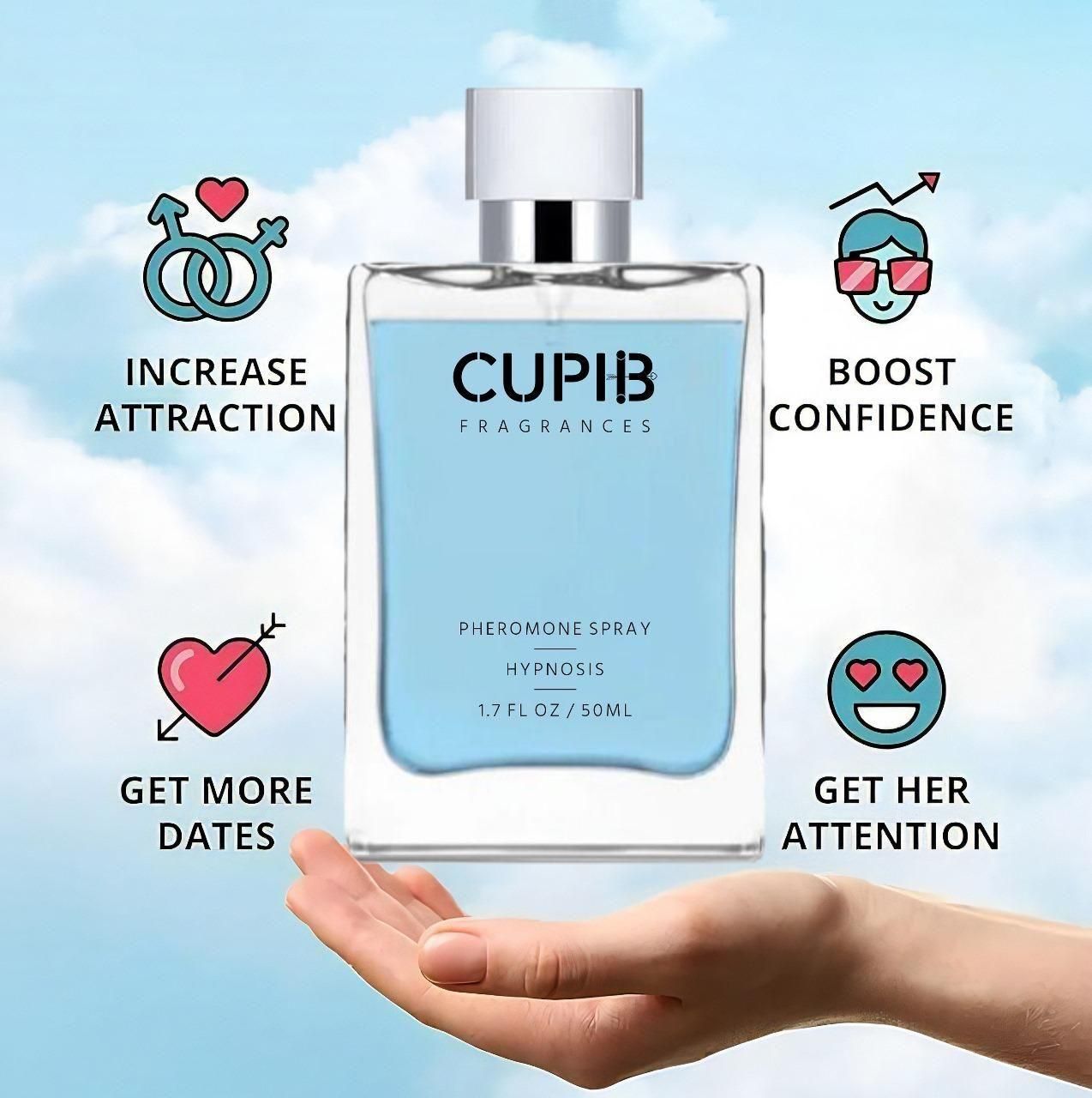 Cupid Pheromone Cologne for Men 50 ML (Buy 1 Get 1 Free Today)
