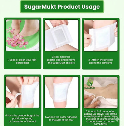 SugarMukt Foot Patches 🦶 | Buy 10 Get 10 Free 🎁