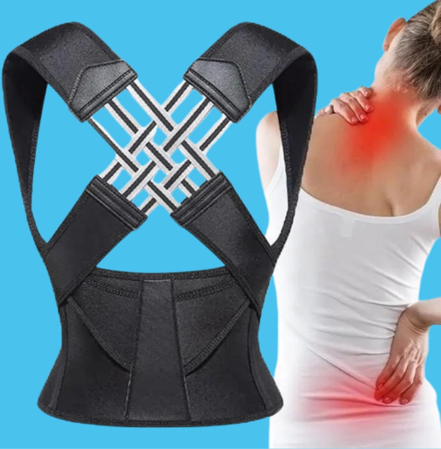 EastBlue™ Unisex Posture Corrector Belt – Stand Tall, Feel Confident